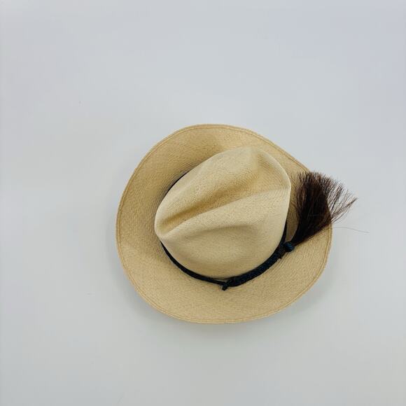 Optimo Hatworks Hats Arizona Cowboy Hat Straw Beaver Rope Western Size 7 1/4 Tan - Picture 2 of 8